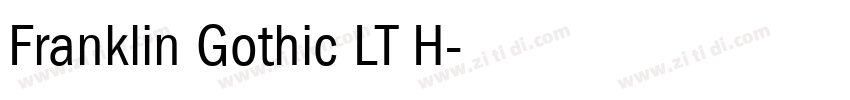 Franklin Gothic LT H字体转换